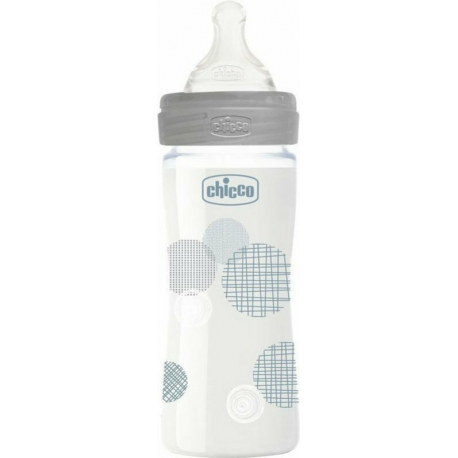 Chicco μπιμπερό Well Being 240 ml 0m+ (1τμχ)