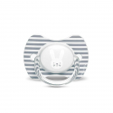 Suavinex πιπίλα Premium Anatomical Hygge Baby Grey Stripes Rabbit 6-18Μ