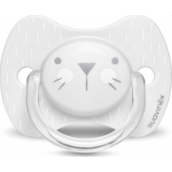 Suavinex πιπίλα Premium Physiological Hygge Baby Grey Whiskers 0-6Μ