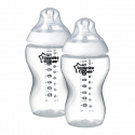 Tommee tippee μπιμπερό Closer to nature μέτριας ροής 340 ml 3M+, σετ των 2