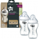 Μπιμπερό Tommee Tippee Closer to nature μέτριας ροής 340 ml 3M+, σετ των 2