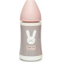 Suavinex μπιμπερό Hygge Pink Whiskers με θηλή Round 270 ml (1τμχ)