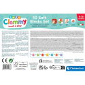 Σετ 10 μαλακά τουβλάκια Baby Clementoni® Soft Clemmy touch & play