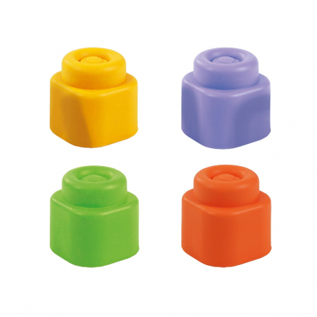 Κύβος δραστηριοτήτων Baby Clementoni® Soft Clemmy με μαλακά τουβλάκια