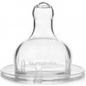 Suavinex μπιμπερό Hygge Mint Rabbit με θηλή Round αργής ροής 120ml (1τμχ)