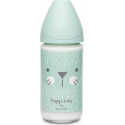 Suavinex μπιμπερό Hygge Mint Whiskers με θηλή Round 240ml (1τμχ)