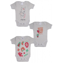 Κορμάκια Pretty baby® Mom Bestie 0-6 μηνών, σετ των 3