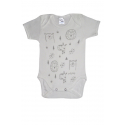 Κορμάκια Pretty baby® Λευκό 6-18 μηνών, σετ των 3