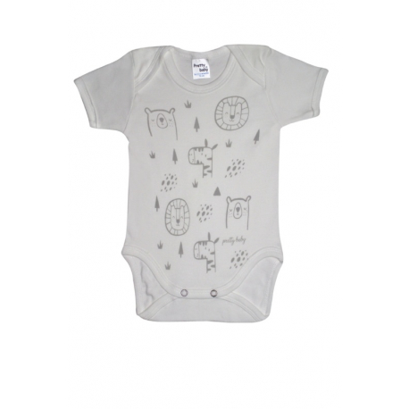 Κορμάκια Pretty baby® Λευκό 6-18 μηνών, σετ των 3