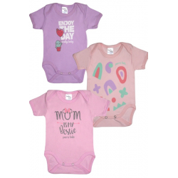 Κορμάκια Pretty baby® Mom 6-18 μηνών, σετ των 3