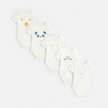 LOT DE 5 BODY MIXTE MC OCEANIQ