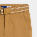 Okaidi Bermuda chino ceinture beige Garcon