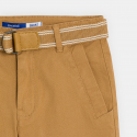 Okaidi Bermuda chino ceinture beige Garcon