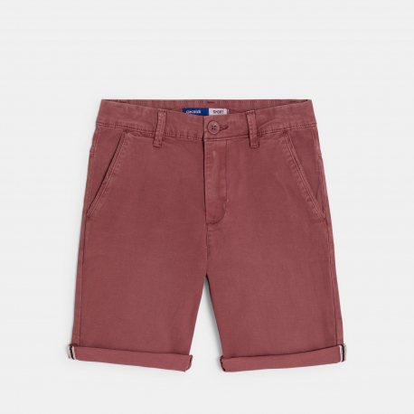 Okaidi Short en toile blanc Garcon