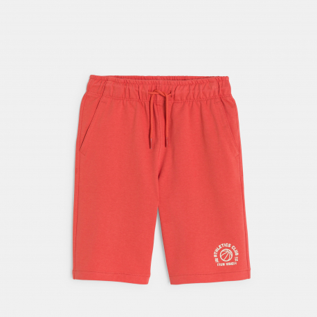 Okaidi Bermuda en molleton bleu marine Garcon