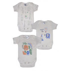 Κορμάκια Pretty baby® Boss 6-18 μηνών, σετ των 3