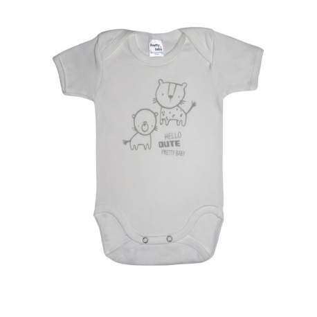 Κορμάκια Pretty baby® Λευκό 18-36 μηνών, σετ των 3