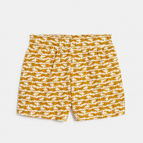 Okaidi Short fluide imprime leopard Fille