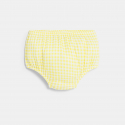 Obaibi Robe seersucker vichy jaune bebe fille