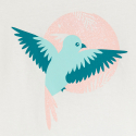 Okaidi Pyja-short motif oiseau turquoise Fille