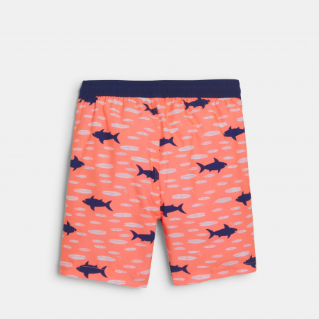 Okaidi Short de bain imprime zebre bleu Garcon