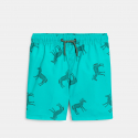 Okaidi Short de bain imprime zebre bleu Garcon