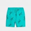 Okaidi Short de bain imprime zebre bleu Garcon