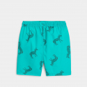 Okaidi Short de bain imprime zebre bleu Garcon