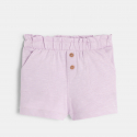 Obaibi Baby girl's koala T-shirt and purple shorts