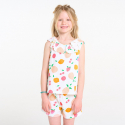 Okaidi Pyjama 2 pieces imprime blanc Fille
