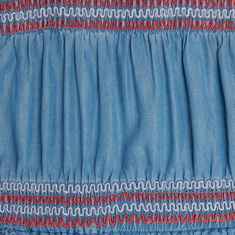 Okaidi Combishort enn denim light bleu Fille