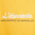 Okaidi T-shirt a message Aventure jaune fille