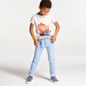 Okaidi T-shirt jersey flamme archeologue orange garcon