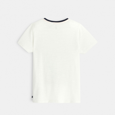 Okaidi T-shirt jersey flamme archeologue orange garcon