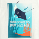 Okaidi T-shirt jersey flamme archeologue orange garcon
