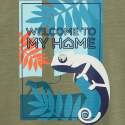 Okaidi T-shirt jersey flamme archeologue orange garcon