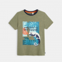 Okaidi T-shirt jersey flamme archeologue orange garcon