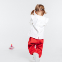 Obaibi Blouse popeline de coton brodee blanche bebe fille