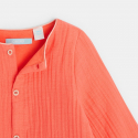 Obaibi Robe tunique et legging imprime orange bebe fille
