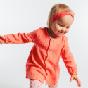 Obaibi Robe tunique et legging imprime orange bebe fille