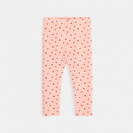 Obaibi Robe tunique et legging imprime orange bebe fille