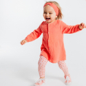Obaibi Robe tunique et legging imprime orange bebe fille