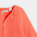 Obaibi Robe tunique et legging imprime orange bebe fille