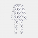 Okaidi Pyjama maille cotelee papillons bleu fille