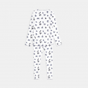 Okaidi Pyjama maille cotelee papillons bleu fille