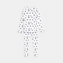 Okaidi Pyjama maille cotelee papillons bleu fille