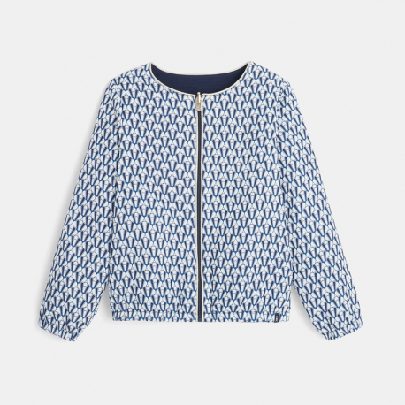 Okaidi Veste reversible zippee bleu fille