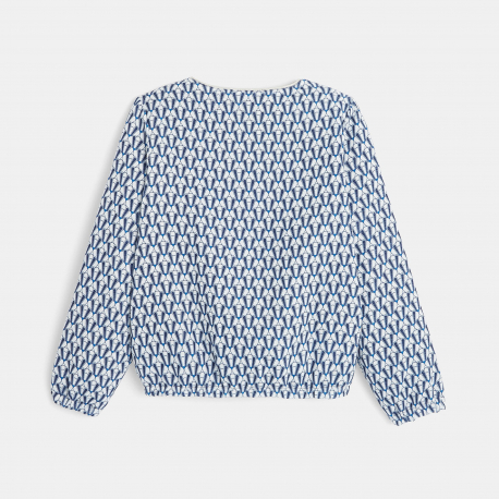 Okaidi Veste reversible zippee bleu fille