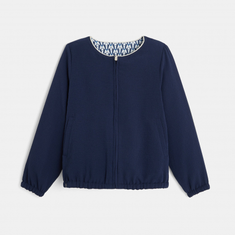 Okaidi Veste reversible zippee bleu fille