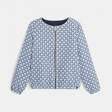Okaidi Veste reversible zippee bleu fille